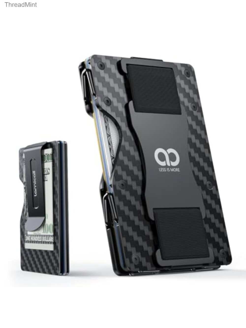 Carbon Fiber Minimalist Wallet RFID Blocking Card Holder